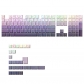 Contour Line Starry Purple 104+29 Keys PBT Doubleshot Side Legends Keycaps Set Cherry Profile for Cherry MX Keyboard